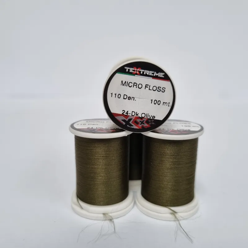 TEXTREME Micro Floss 110 Den in 24-Dark Olive